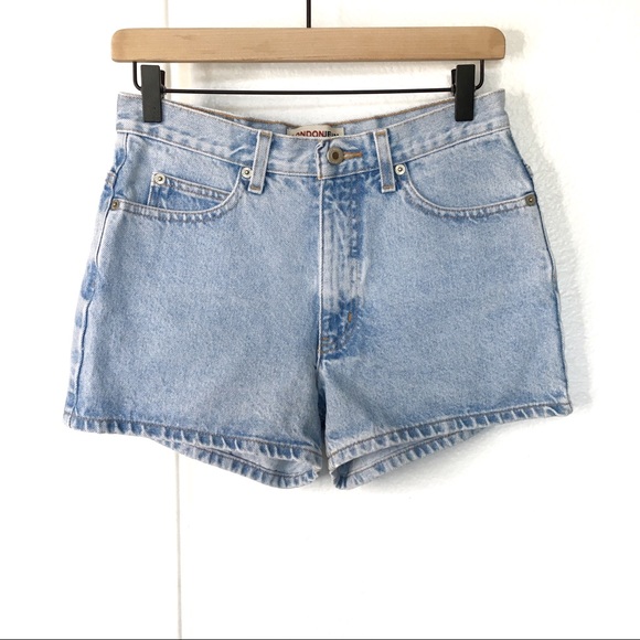 LONDONJEAN Pants - Vintage Mom Jean Shorts, High Rise Light Wash
